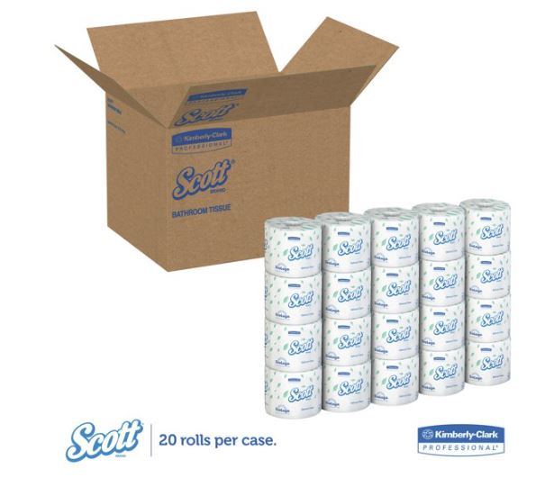 Traditional Septic Safe 2-Ply Essential Standard Roll Bathroom Tissue - White (20-Box/Carton 550-Sheet/Roll)